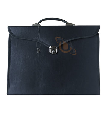Masonic MM/WM Apron + Chain Collar Case (Black) - kitchcutlery
 - 1
